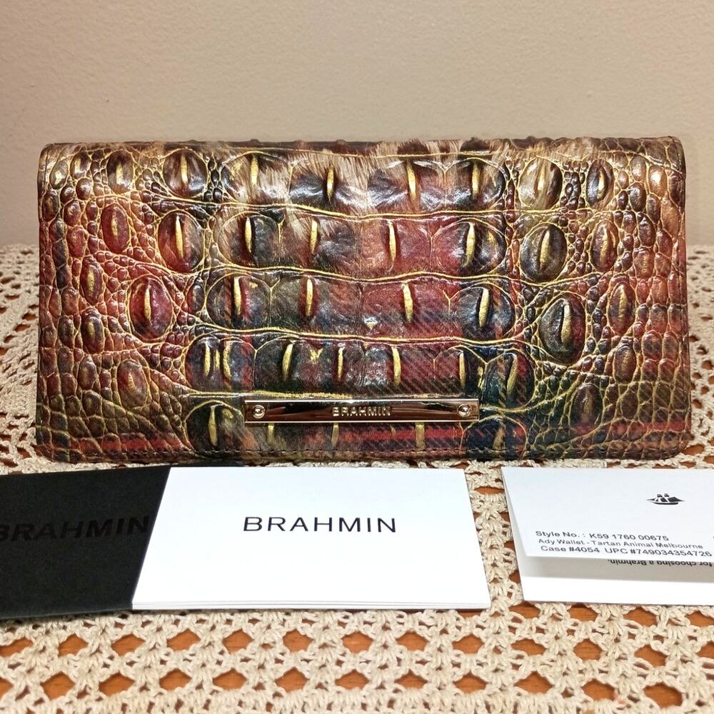 BRAHMIN ADY WALLET IN TARTAN ANIMAL MELBOURNE
